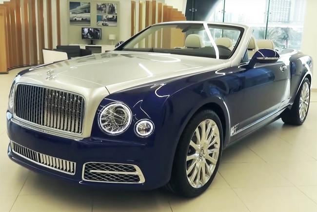 Bentley mulsanne grand convertible une presentation a huis clos 