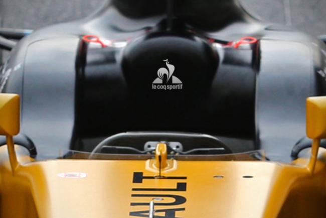 Le coq sportif present en f1 avec renault formula one 