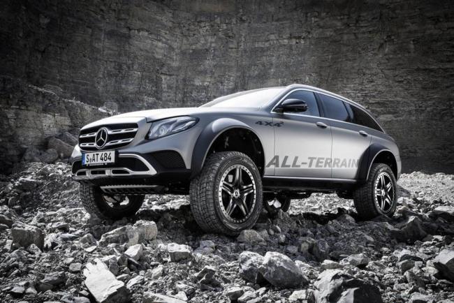 Mercedes classe e all terrain 4x4sup2 le break passe vraiment partout 