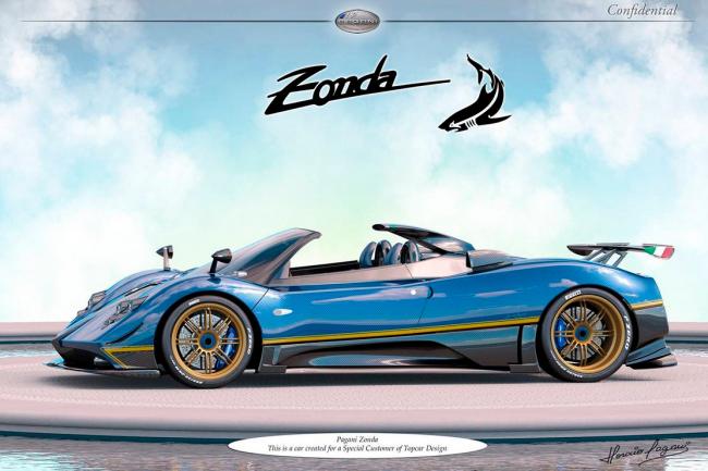 Pagani zonda un nouvel exemplaire unique 