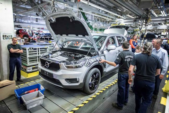 Volvo xc40 le suv est en production dans les usines belges