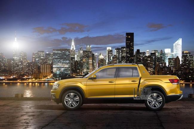 Volkswagen atlas une vision de pick up exposee a new york 