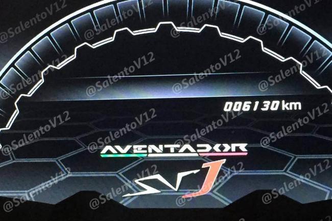 Lamborghini aventador svj une premiere image en fuite 