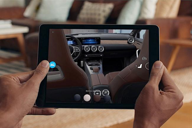 Mercedes classe a un configurateur en realite augmentee 