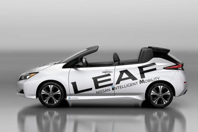 Nissan leaf cabriolet une belle celebration 