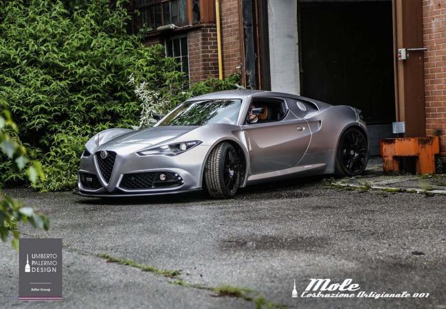 Alfa Romeo Mole Costruzione Artigianale 001 : la 4C sous stéroïdes