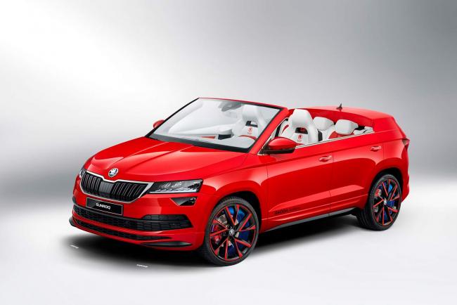 Skoda sunroq un karoq sans le toit mais unique 