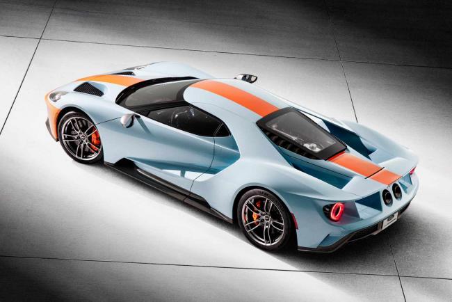 Ford gt heritage edition pour celebrer les victoires au mans 