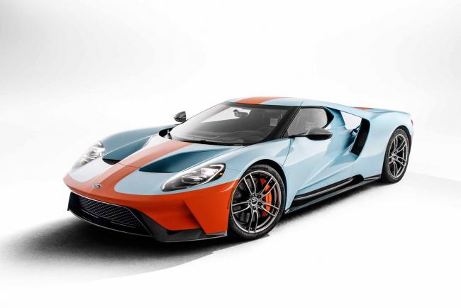 Ford gt heritage edition pour celebrer les victoires au mans 