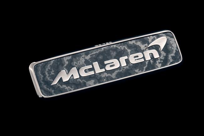 Mclaren speedtail des badges en or blanc tailles au laser 