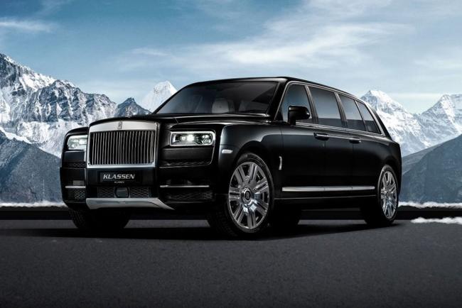 Rolls royce cullinan allonge et blinde avec klassen 