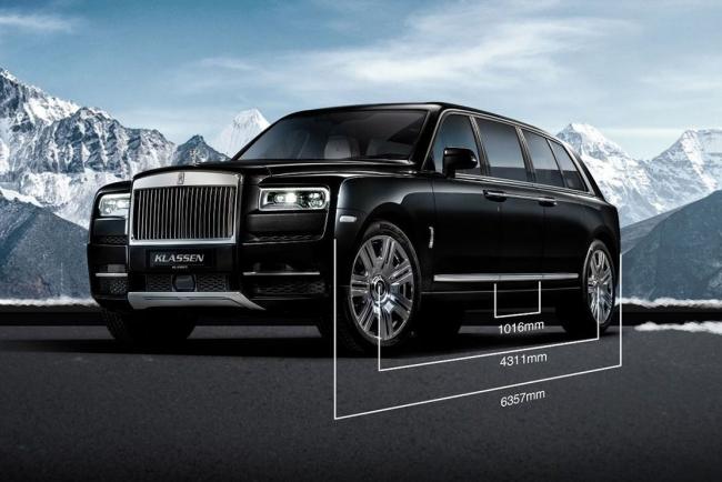 Rolls royce cullinan allonge et blinde avec klassen 