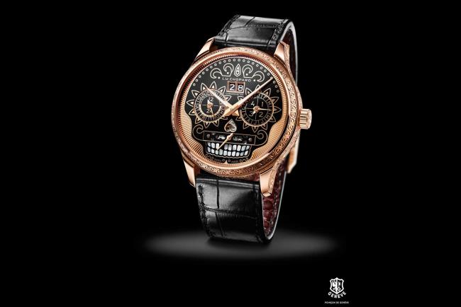 Montre chopard l u c perpetual t spirit of la santa muerte 