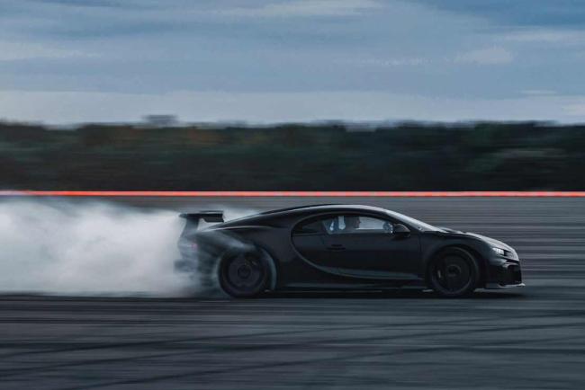 La Bugatti Chiron Pur Sport en plein drift !