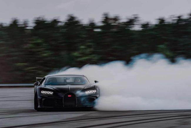 La Bugatti Chiron Pur Sport en plein drift !