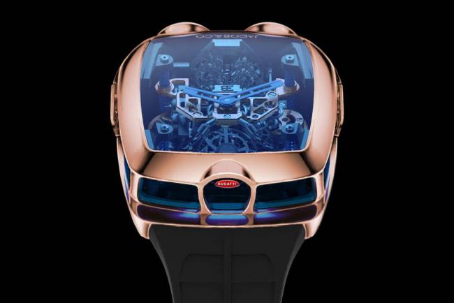 Bugatti Chiron Tourbillon, la 1re montre à moteur W16 !