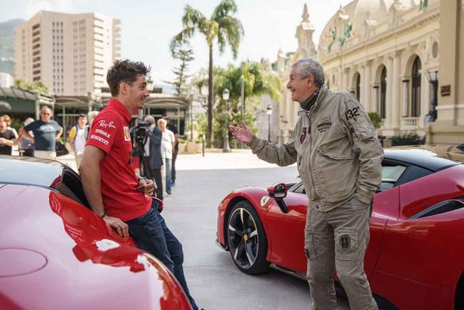 Galerie Des Ferrari SF90 Stradale à Monaco avec Claude Lelouch