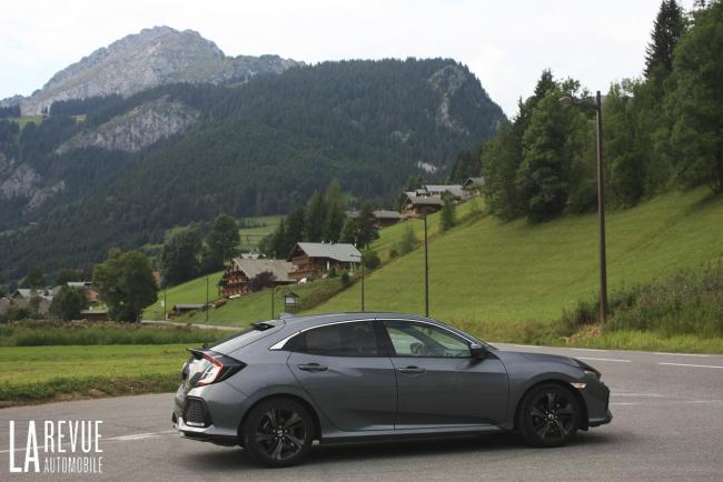 Essai Honda Civic X 1 litre CVT : sur la route des vacances