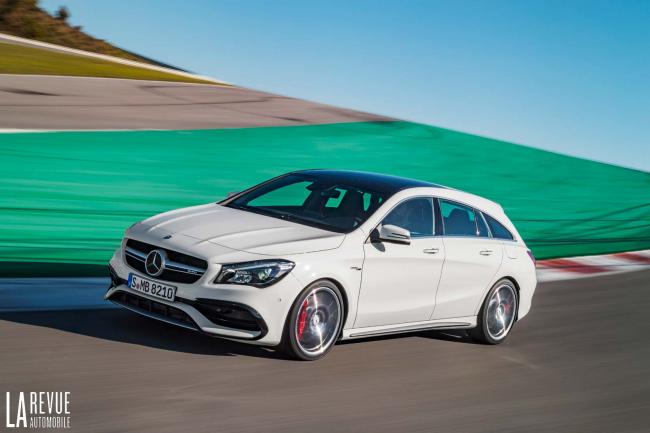 Mercedes cla 45 amg les nouvelles coupe et shooting brake 