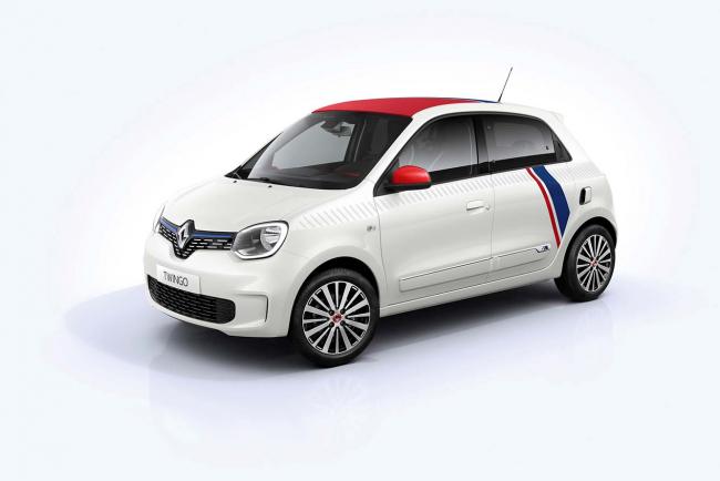 Renault Twingo le coq sportif : la Twingo en mode bleu-blanc-rouge !