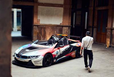 Image principale de l'actu: Beckham et la BMW i8 Roadster au e-GP de Mexico