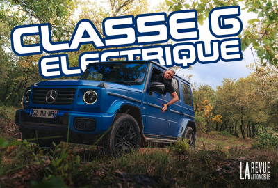 Image principale de l'actu: Essai Mercedes Classe G 580 : On a enfin trouvé la prise et non le point.
