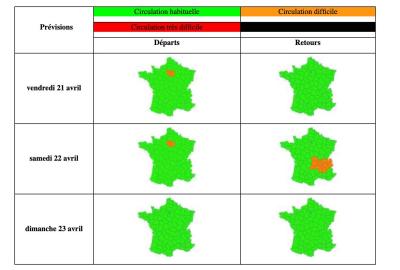 Image principale de l'actu: Les prévisions de Bison futé pour ce week-end…