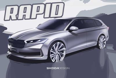 Image principale de l'actu: ŠKODA Superb : l'esquisse de la nouvelle berline