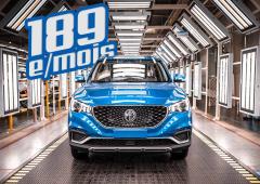 La LOA à 189€ pour la MG ZS EV, le SUV électrique de Référence 2021.