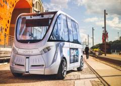 La navette Autonome de Navya est au Parc OL