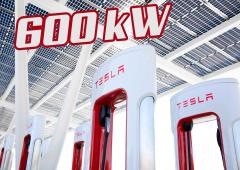 Lien vers l'atcualité Supercharger V4 : Tesla est bien le plus fort ! La recharge passe à 600 kW
