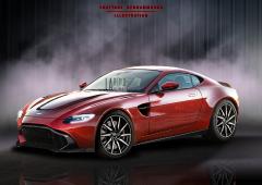 Un premier croquis pour la prochaine aston martin vantage 