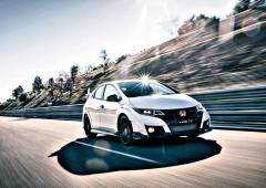 En piste avec la honda civic type r 