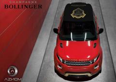 Le range rover evoque roule au champagne bollinger 