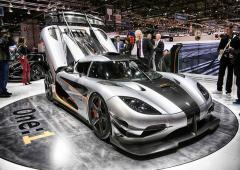 La koenigsegg one 1 super star 