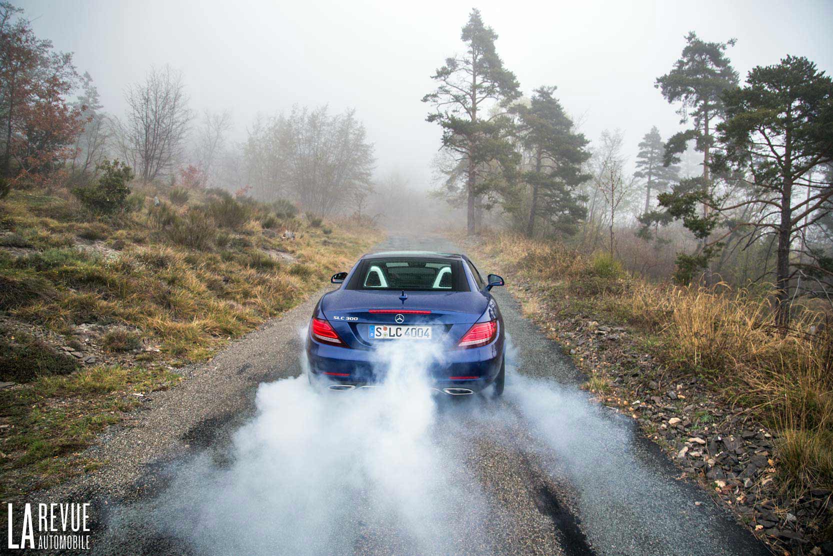 Burn avec la Mercedes SLC 300 