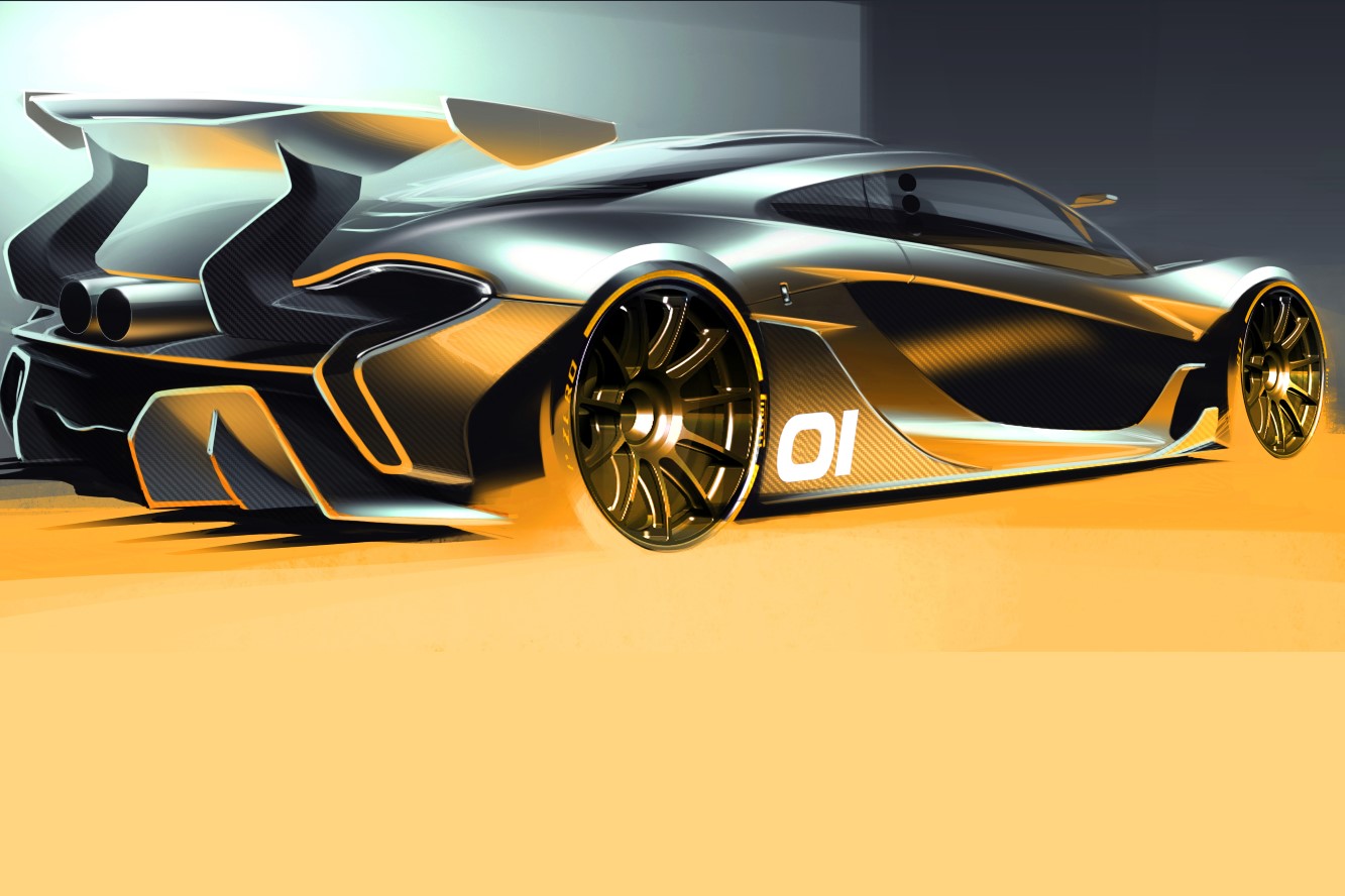 Image principale de l'actu: Une esquisse pour la mclaren p1 gtr 