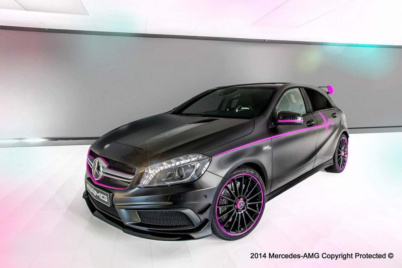 Mercedes a 45 amg erika la panthere rose facon sauvage 