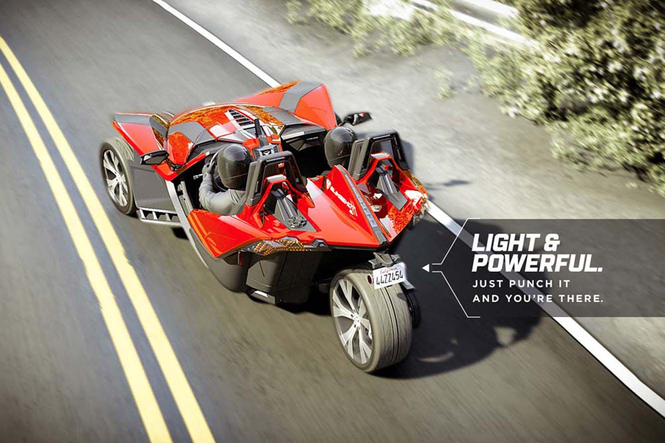 Le slingshot de polaris promet 