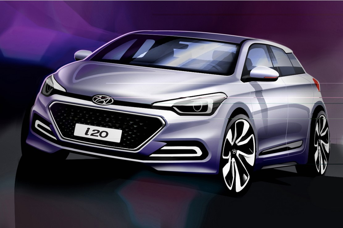 Image principale de l'actu: Premieres esquisses de la nouvelle hyundai i20 2015 