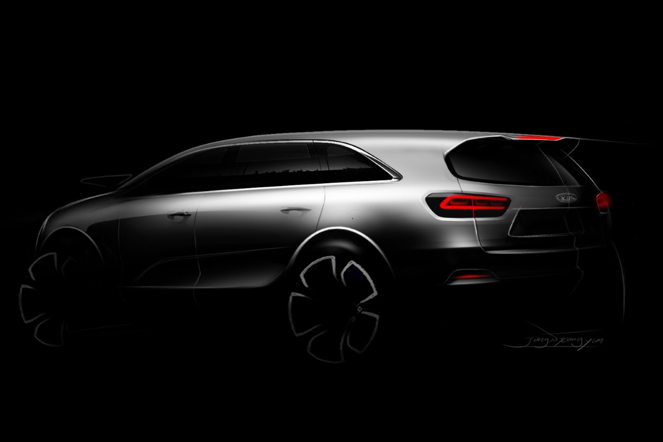 Teasing sur le nouveau sorento de kia 