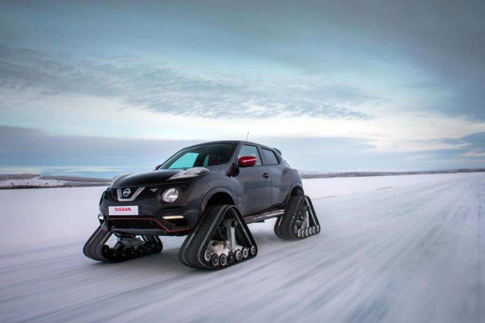 Image principale de l'actu: Un nissan juke nismo rs avec quatre chenilles 