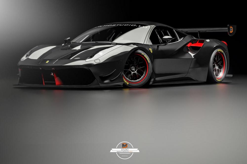 Image principale de l'actu: La ferrari 488 gt3 imaginee en 3d 