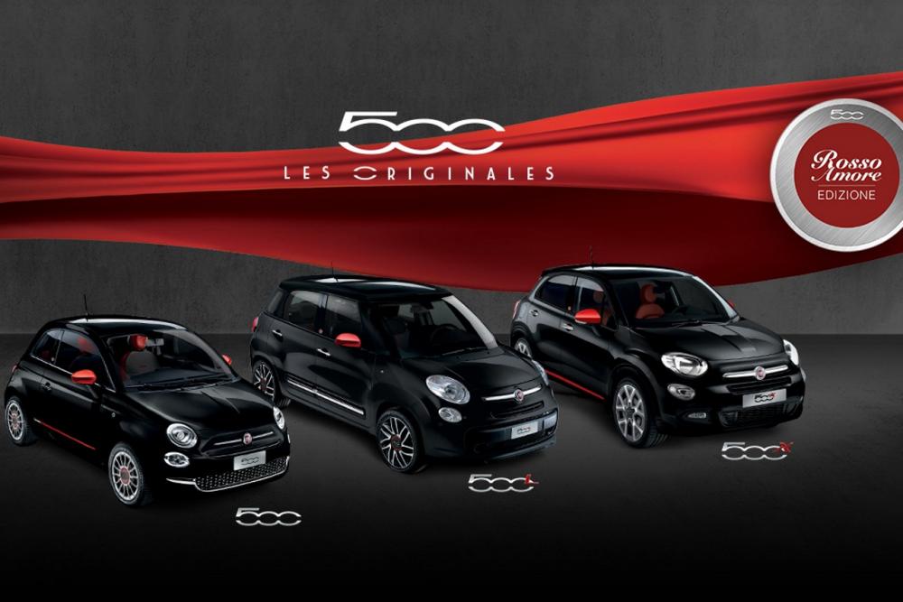 Image principale de l'actu: Les fiat 500 500x et 500l en serie speciale rosso amore edizion 