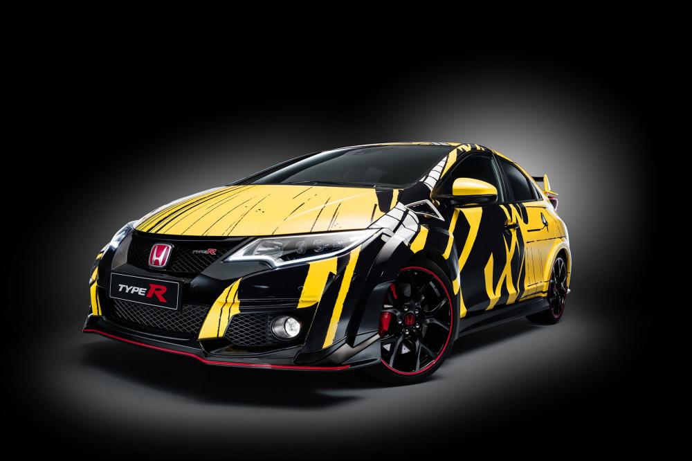 Image principale de l'actu: Une honda civic type r art car recouverte d une oeuvre de jean graton 