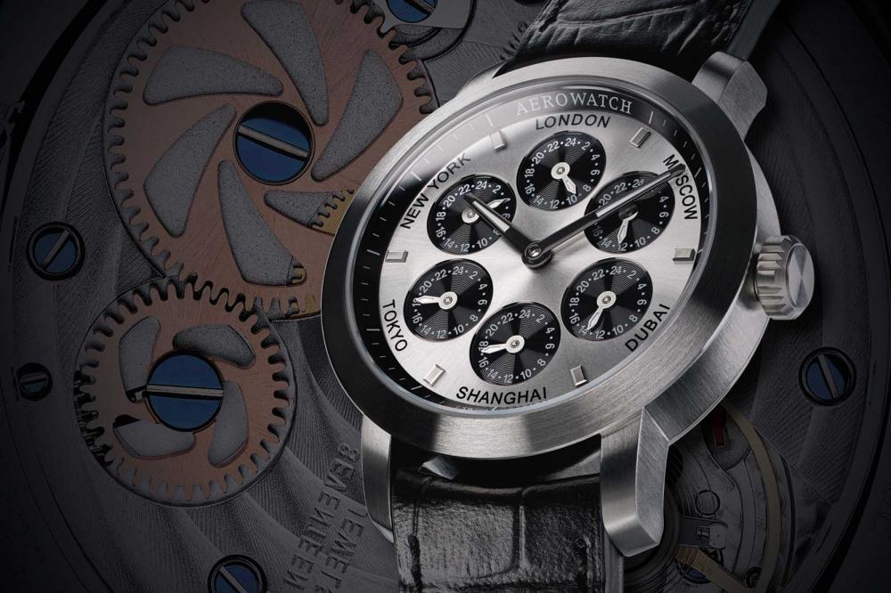 Image principale de l'actu: Montre aerowatch renaissance 7 time zones 