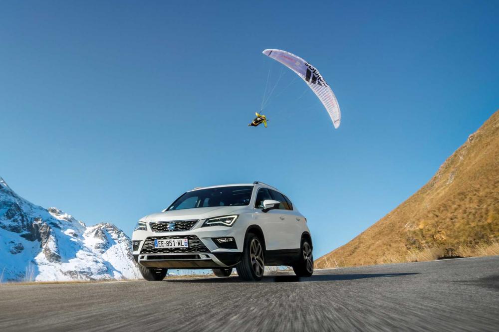 Image principale de l'actu: La SEAT Ateca et Jean Baptiste Chandelier pour des cascades aériennes