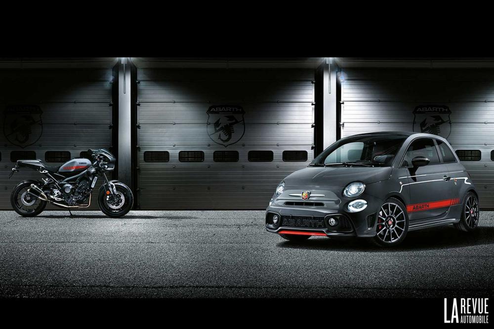 Image principale de l'actu: Abarth 695 XSR Yamaha Limited Edition et Yamaha XSR900 Abarth