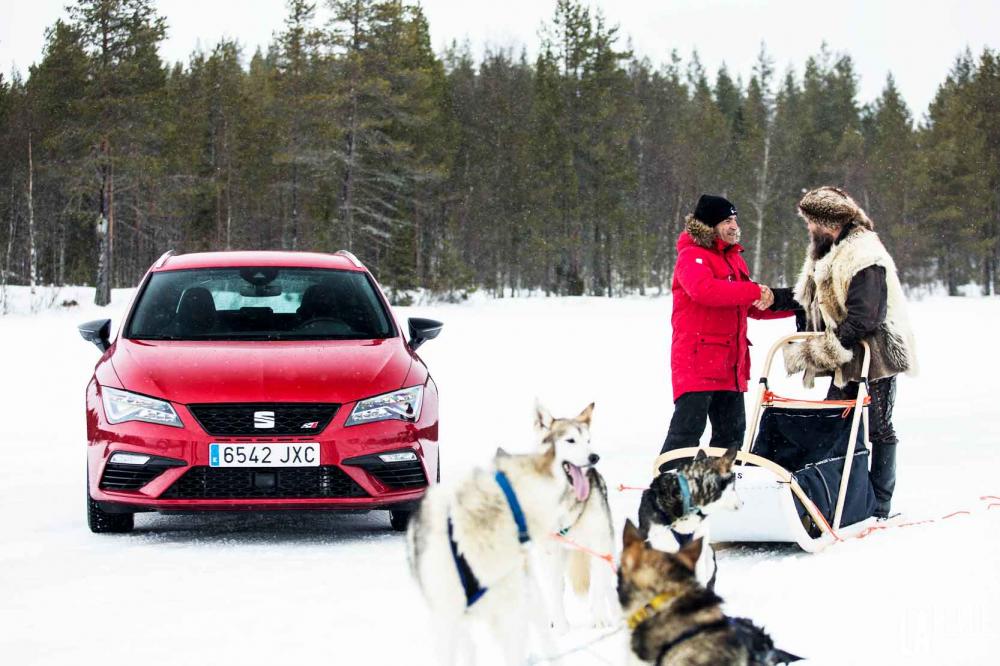 Image principale de l'actu: Seat Leon Cupra : 6 huskys contre 300 chevaux