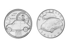 Fiat 500 une piece dargent a son effigie 